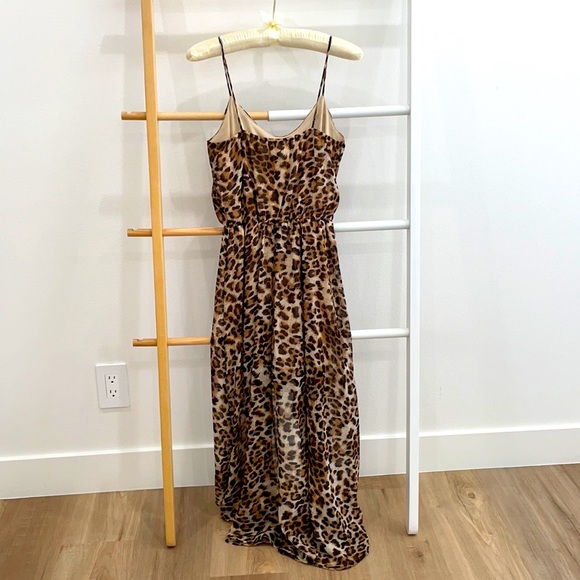 High-Low Leopard Print Dress - Picture 2 of 4